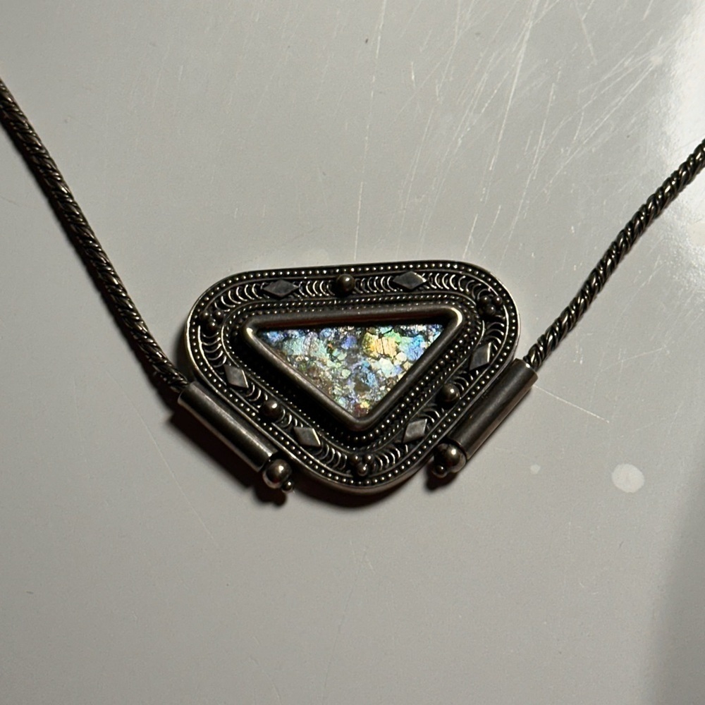Ancient Roman / Israel necklace 925 Certified with paperwork 2000 years old! - Picture 2 of 8